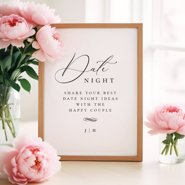 Aktivitetssignatur för elegantens kvällsidéer poster (Skapare uppladdad)
