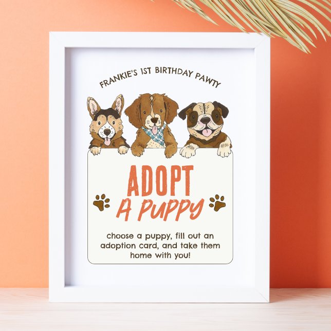 Aktivitetssignatur för Hund födelsedagsadoption Poster (Skapare uppladdad)