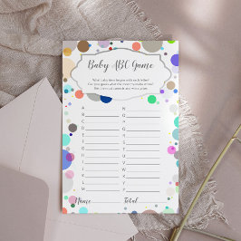 Aktivitetsspel för babyvisningsprogram för ABC Mul