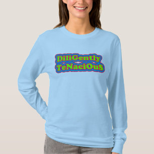 aktningsfullt tensiv: med ljusa färger t shirt