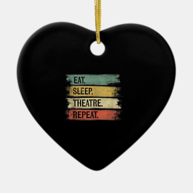 Aktör för Eat-viloteater Upprepa teatertekniska pr Julgransprydnad Keramik (Framsidan)