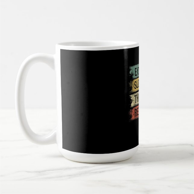 Aktör för Eat-viloteater Upprepa teatertekniska pr Kaffemugg (Vänster)