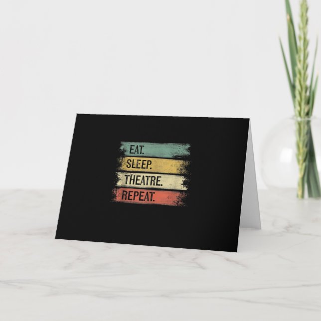 Aktör för Eat-viloteater Upprepa teatertekniska pr Kort (Framsida)