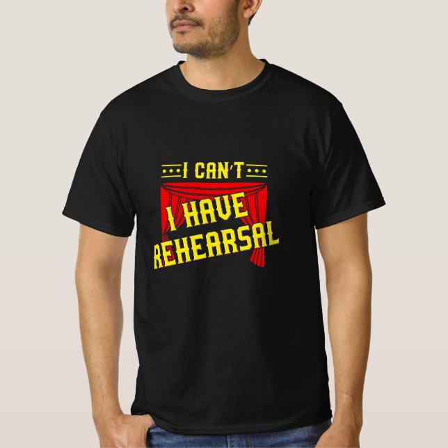 Aktör med repetering t shirt (Framsida)