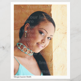 Aktör/modellrubrik med återupplivad anslutning reklamblad