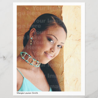 Aktör/modellrubrik med återupplivad anslutning reklamblad