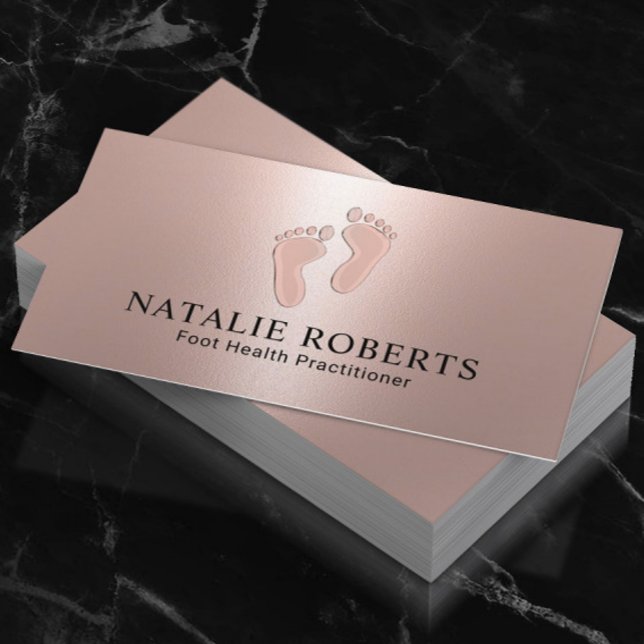 Aktör Modern Foot Care Ro Guld Visitkort (Skapare uppladdad)