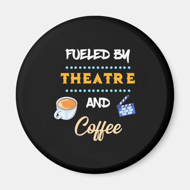 Aktör som drivs av teaterkaffe magnet (Framsidan)