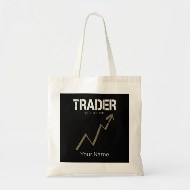 Aktören köper Dip Day Trader och Cryptocurrency Tygkasse (Framsidan)