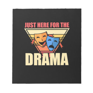 Aktören precis här för drama anteckningsblock