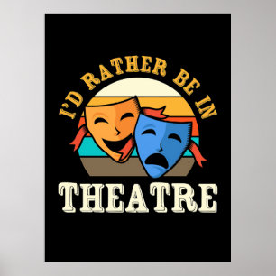 Aktören skulle hellre vara på teatern poster