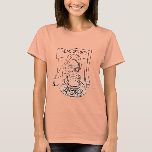 Aktörens diet T-Shirt (Dam) (Framsida)