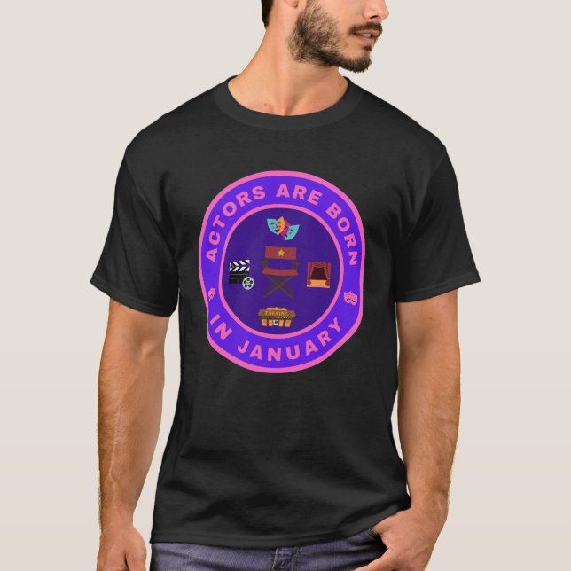 Aktörer är födda i alternativa utformningar i janu t shirt (Framsida)