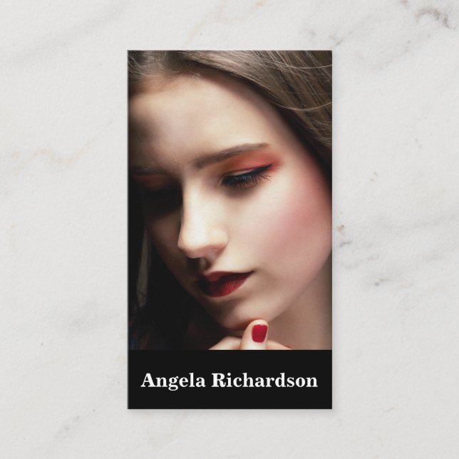 Aktörer och modeller Modern minimalist Visitkort (Framsida)