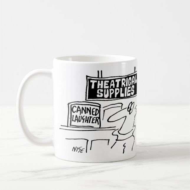 Aktörer och skådespelare. Teaterisk dramatik Kaffemugg (Vänster)