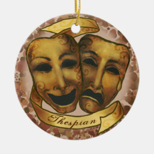Aktörmasker Julgransprydnad Keramik