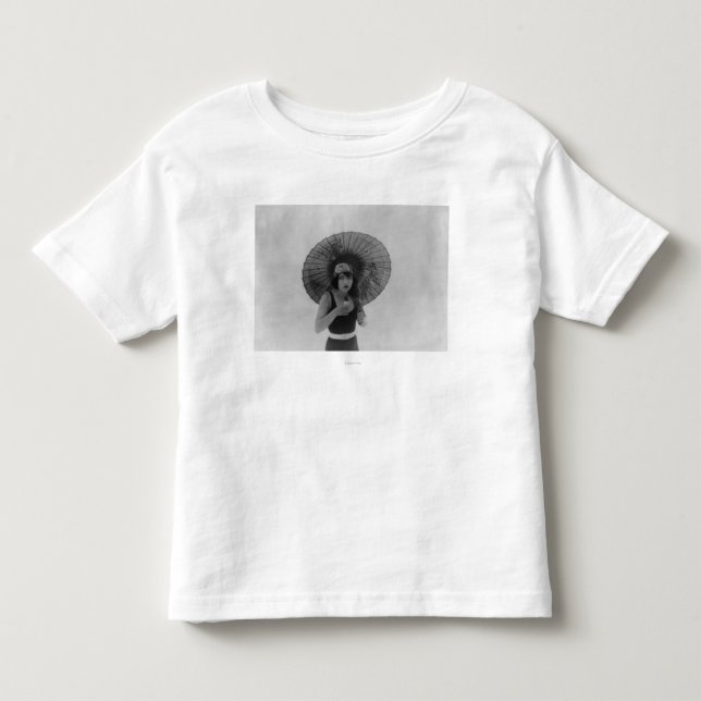 Aktris Betty Compson som äter glass Tee (Framsida)