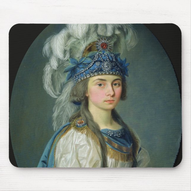 Aktrisen och sångaren Praskovya Zhemchugova Musmatta (Framsidan)