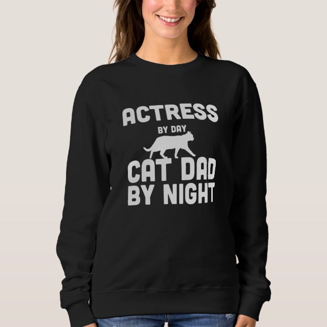 Aktualisering per dag Kat Pappa per natt T Shirt (Framsida)