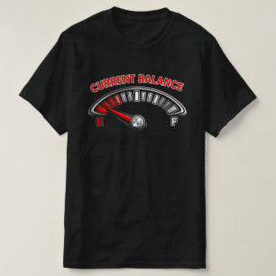 Aktuell balans Rollig minimalistisk design. T Shirt