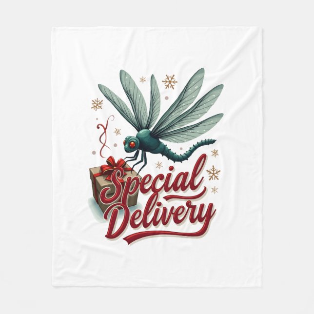 Aktuell Dragonfly för leverans Fleecefilt (Framsidan)