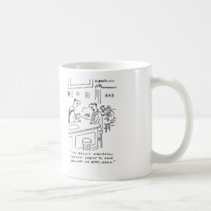 Aktuell hjärnmugg kaffemugg