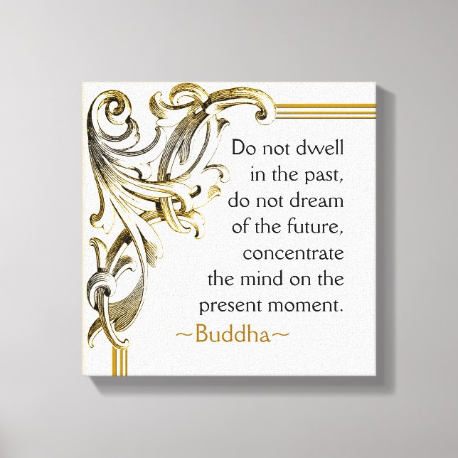 Aktuella buddha-inspirationsofferter canvastryck (Framsida)