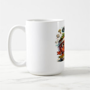 Aktuellt Buffrar Rollig Retro Introvert Grafik Kaffemugg