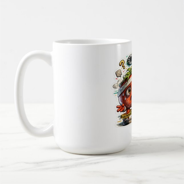 Aktuellt Buffrar Rollig Retro Introvert Grafik  Kaffemugg (Vänster)