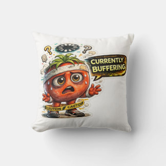 Aktuellt Buffrar Rollig Retro Introvert Grafik Kudde