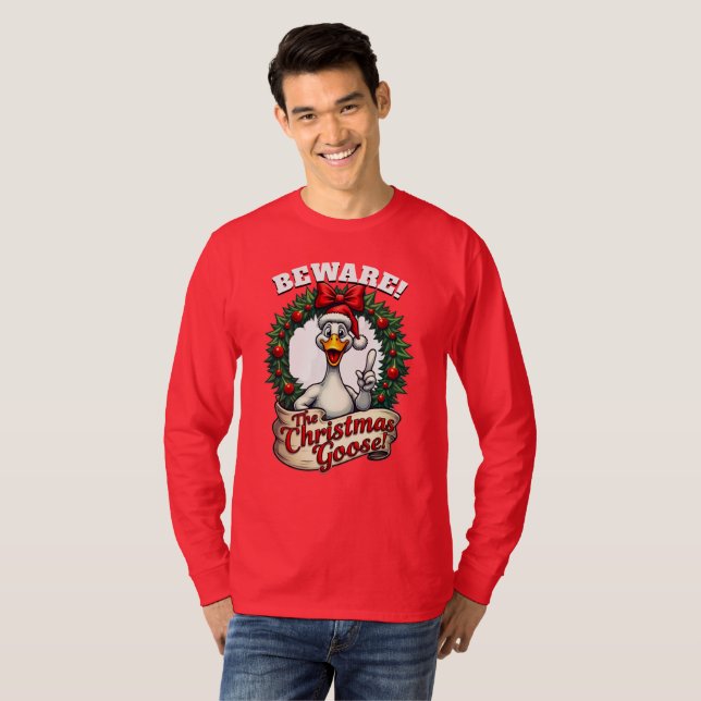 AKTUNG! Julgåsen! Se dig för! T Shirt (Hel framsida)