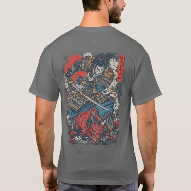 Akuma Hanta - Demon Hunter-serien T Shirt (Baksida)