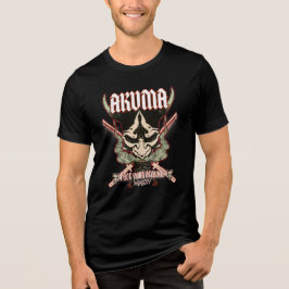 Akuma Oni Mask – Samurai Demon Aesthetic Design T Shirt