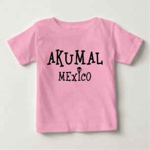 Akumal Mexico Design - Baby Bra Jersey T-Shirt