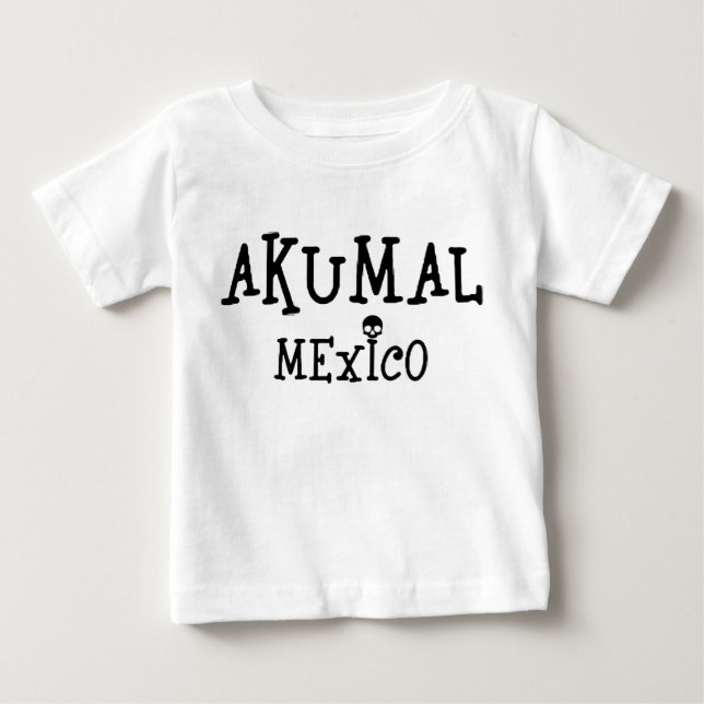 Akumal Mexico Design - Baby Bra Jersey T-Shirt (Framsida)