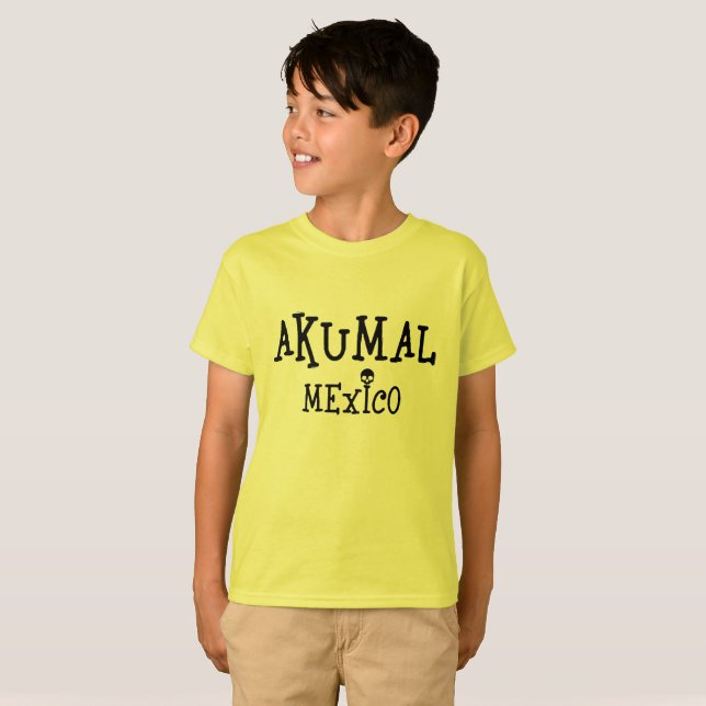 Akumal Mexico Design - Bards grundläggande T-Shirt (Hel framsida)