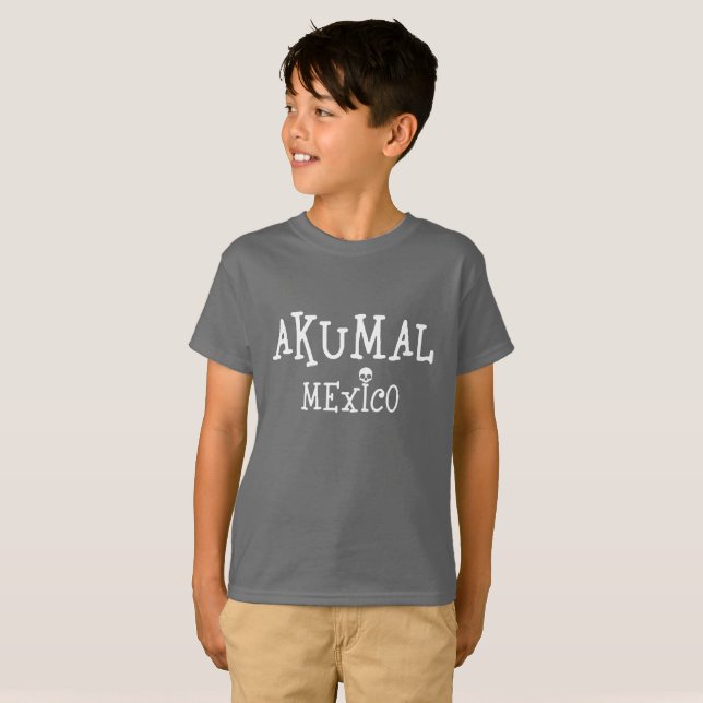 Akumal Mexico Design - Bards grundläggande T-Shirt (Hel framsida)
