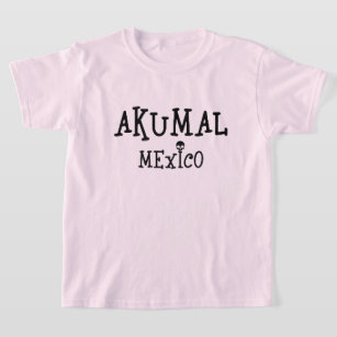 Akumal Mexico Design - Girls grundläggande T-Shirt