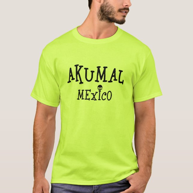 Akumal Mexico Design - Manar Basic-Shirt T Shirt (Framsida)