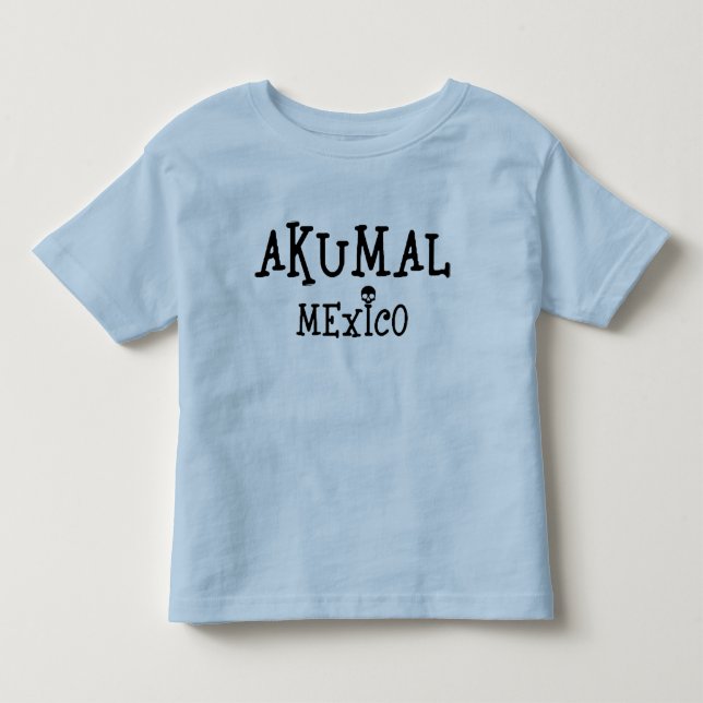 Akumal Mexico Design - Småbarn Bra Jersey T-Shirt (Framsida)