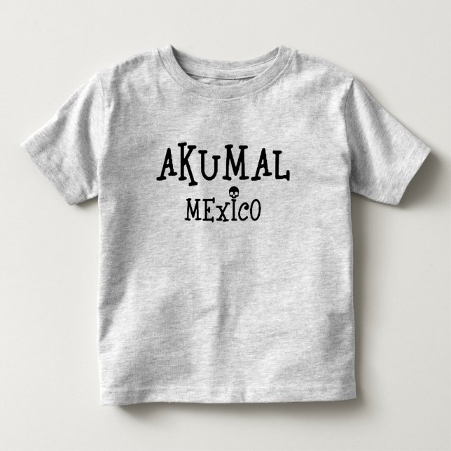 Akumal Mexico Design - Småbarn Bra Jersey T-Shirt (Framsida)