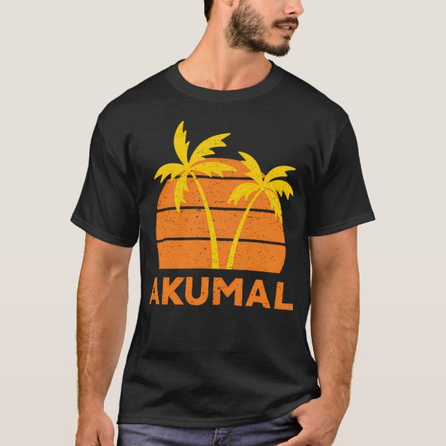 Akumal Retro T Shirt (Framsida)