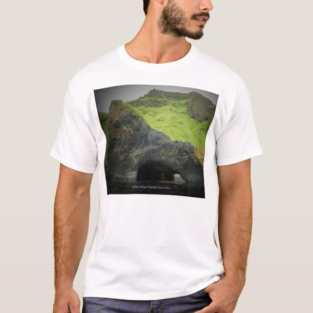 Akun Island Basalt Sea Cave Tee Shirt (Framsida)