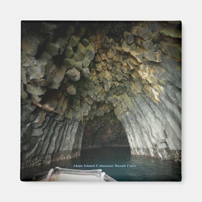 Akun Island Columnar Basalt Cave Magnet (Framsidan)