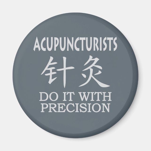 Akupunktur kinesisk symbol magnet (Framsidan)