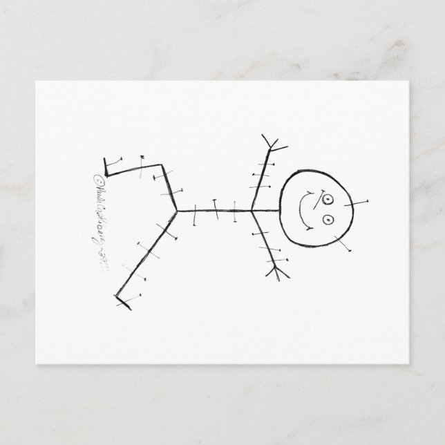 Akupunktur klibbig vykort (Framsida)