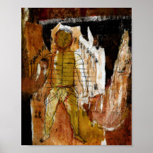 Akupunktur, kollage och blandade medier