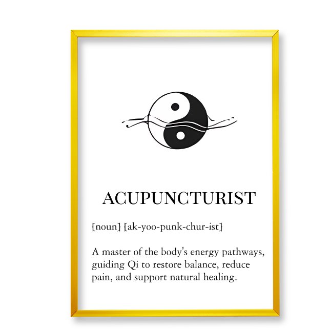 Akupunktur Qi-flöde Väggkonst för Klinik Kontor (Acupucture clinic wall decor art,  acupuncture wall chart)