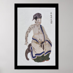 Akupunktur stor inttestine Meridian Hand Yangming Poster