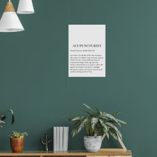 Akupunktur Väggtavla Akupunktör väggdiagram Poster